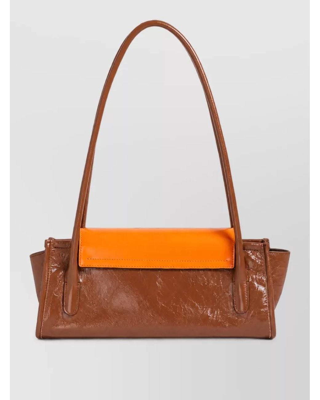 Marni Orange Leather Shoulder Bag