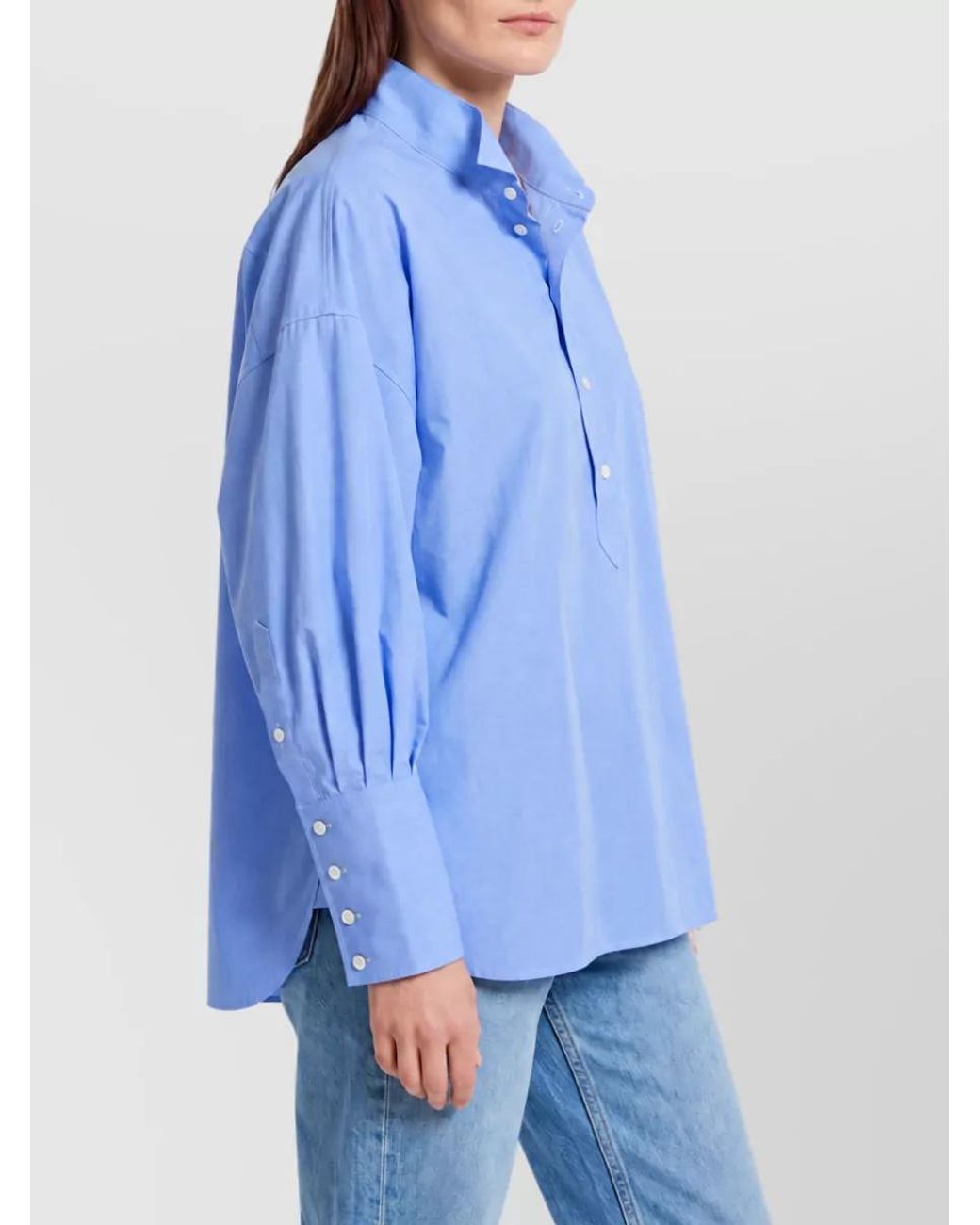 Céline Blue Cotton Poplin Shirt