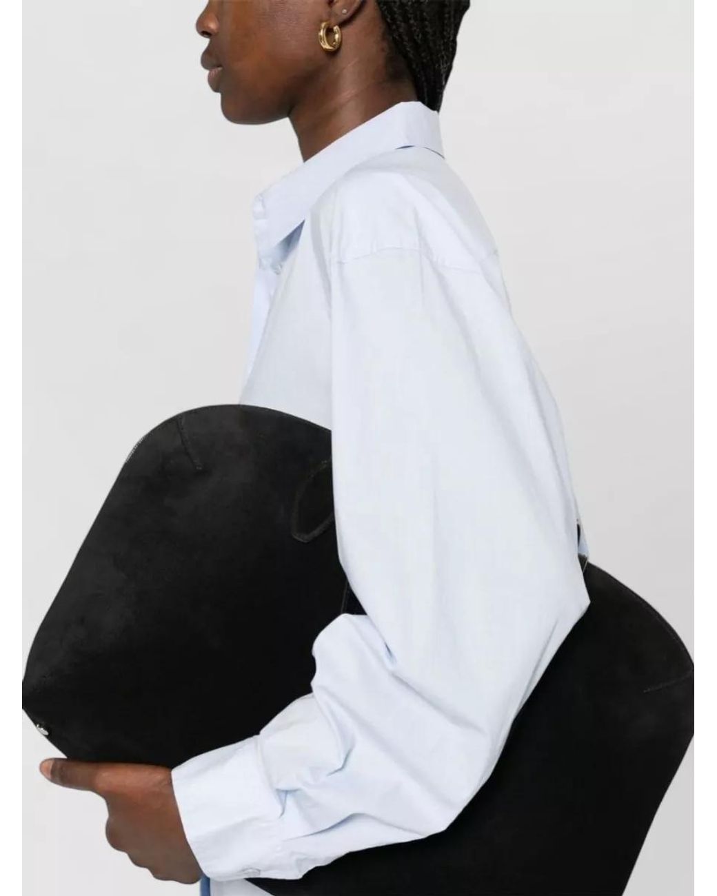 Totême White Organic Cotton Long-Sleeve Shirt