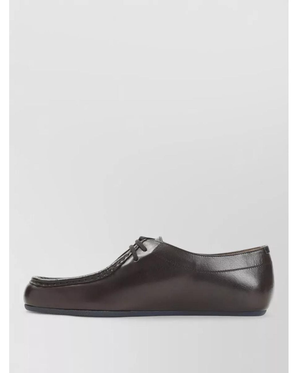 Jil Sander Gray Leather Lace-Up Derby Shoes for men