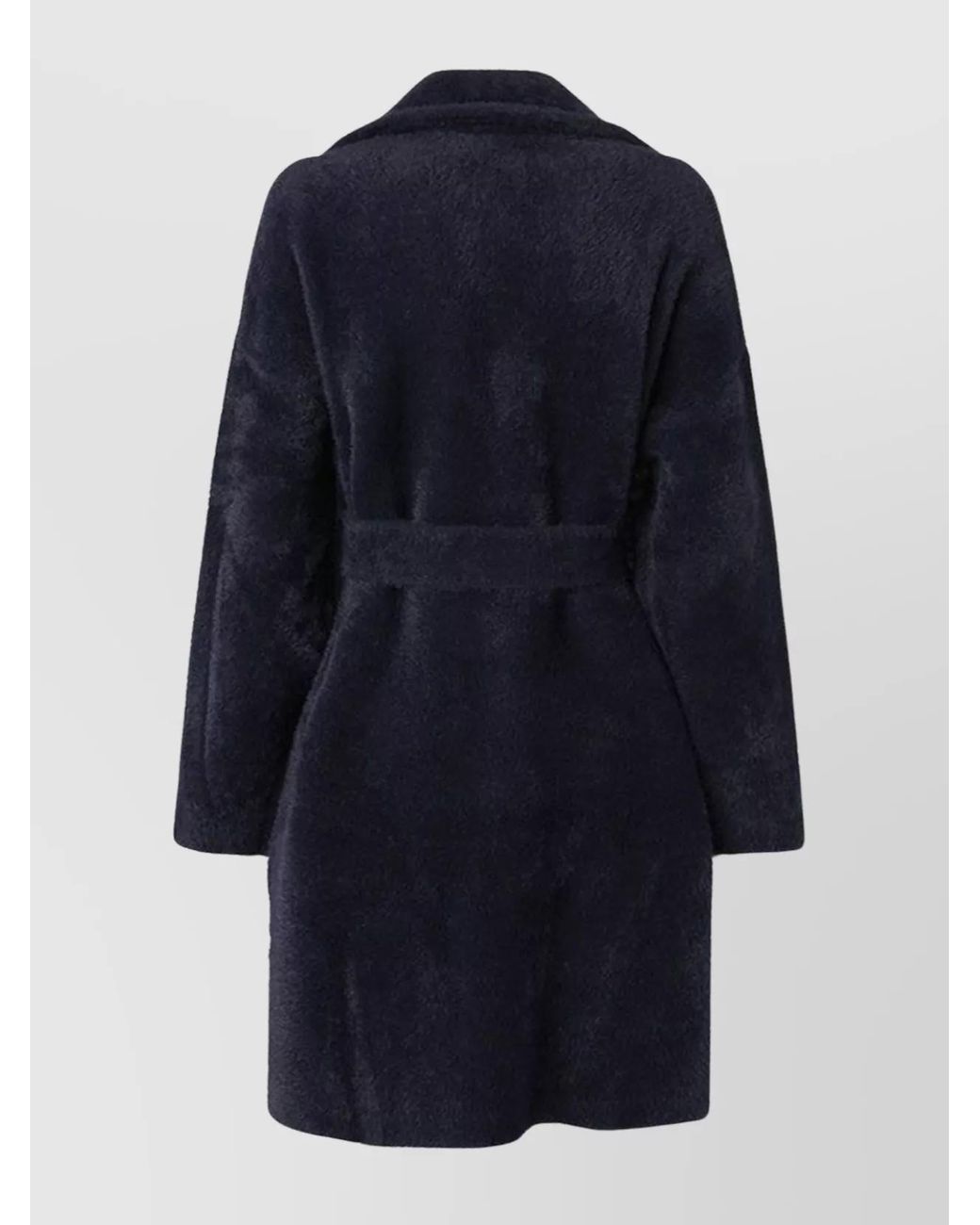 Pinko Blue Faux Fur Coat Zante
