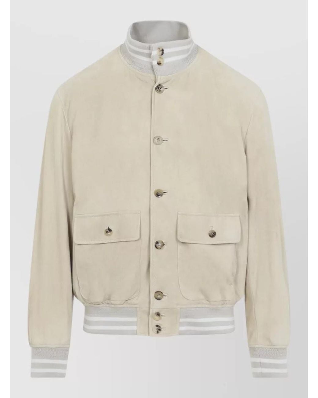 Ralph Lauren Natural Suede Bomber Jacket for men