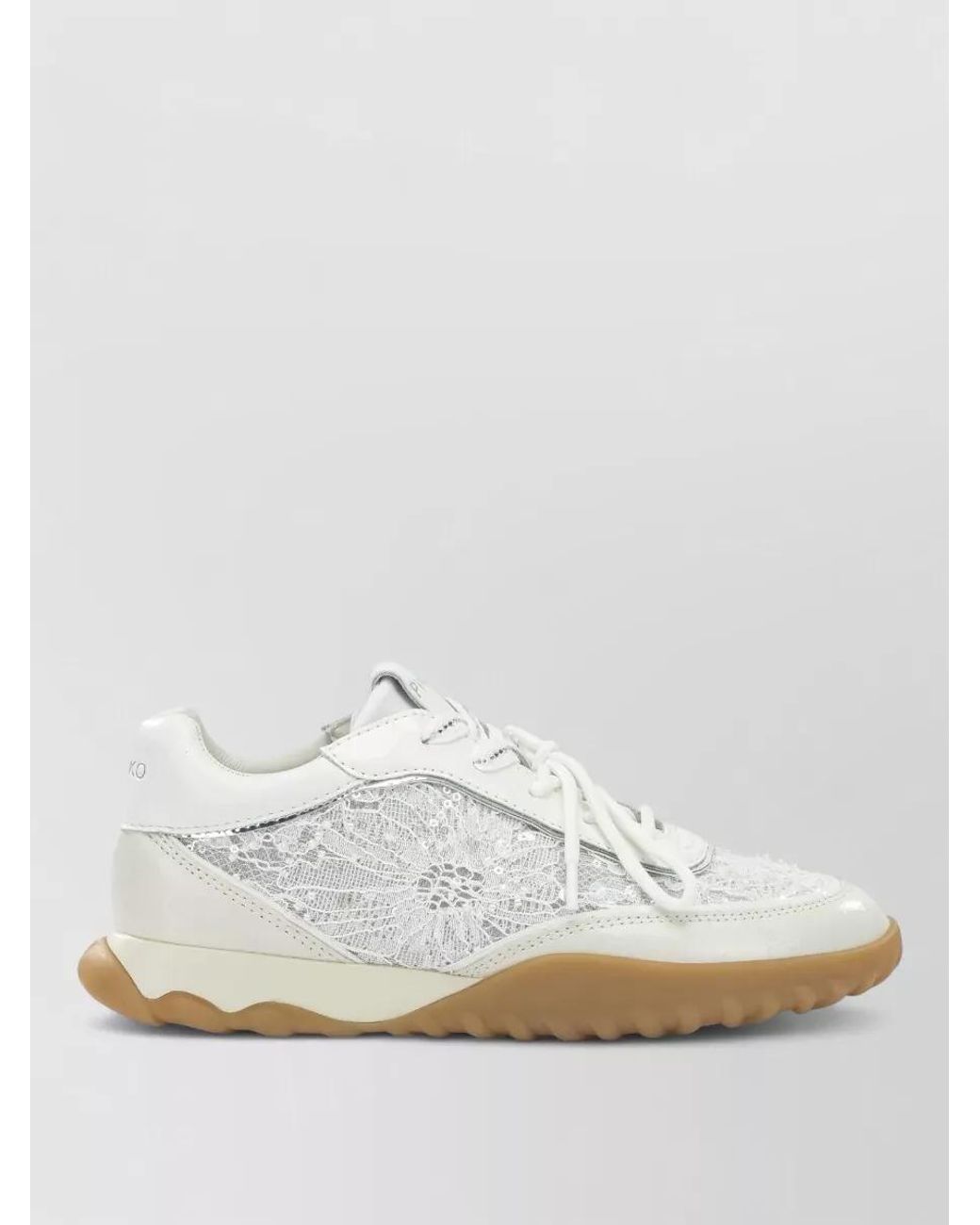 Pinko White Leather Low Top Sneakers
