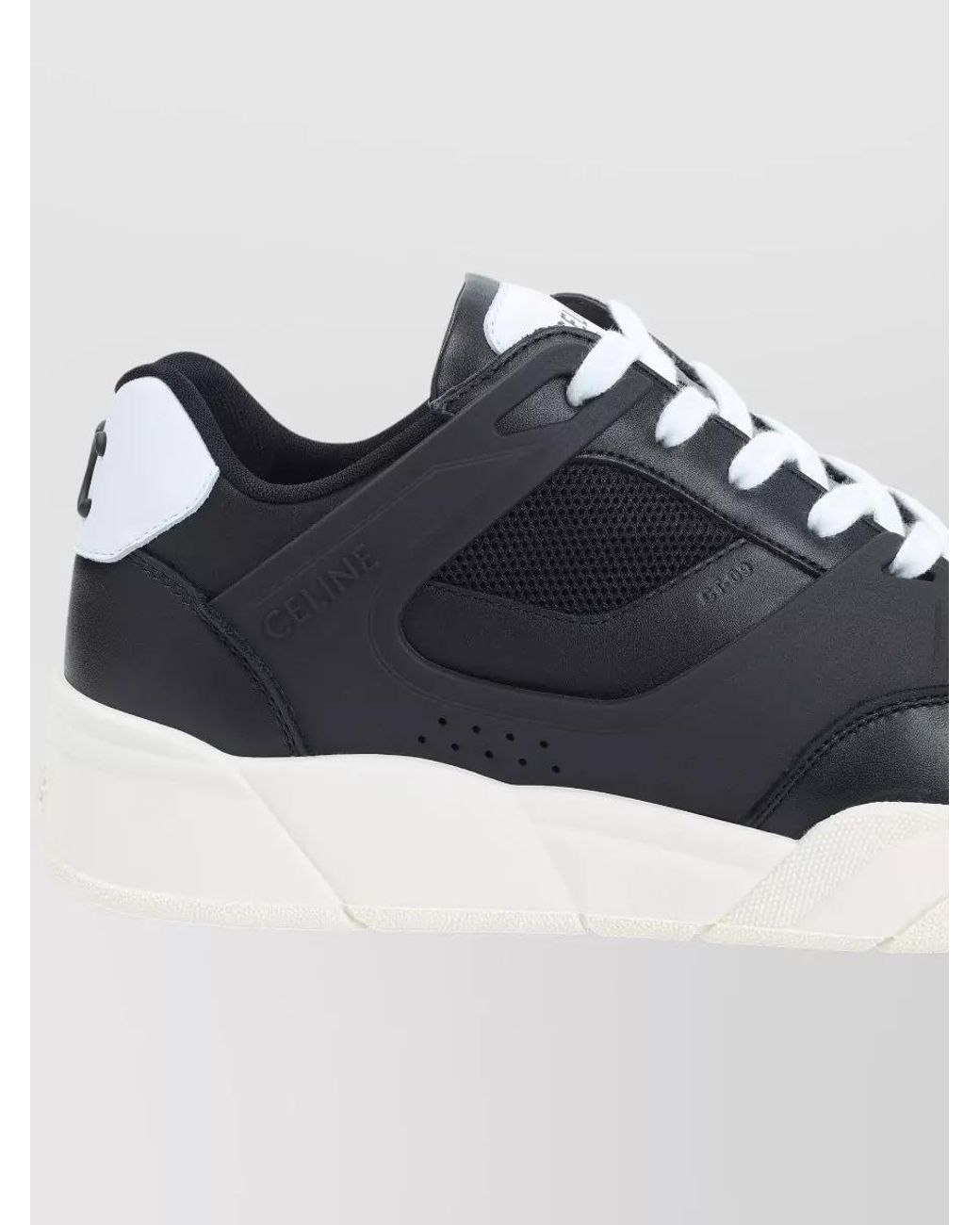 Céline Blue Ct-09 Leather, Rubber And Mesh Sneakers for men