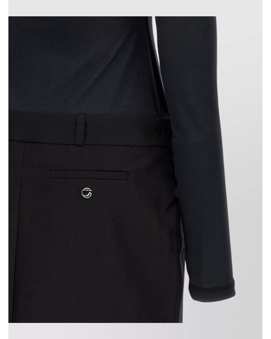 Coperni Blue Hybrid Mini Dress