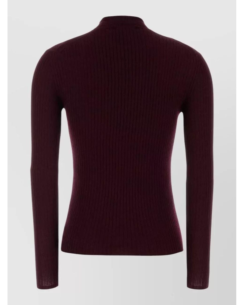 Jil Sander Purple Wool Silk Sweater