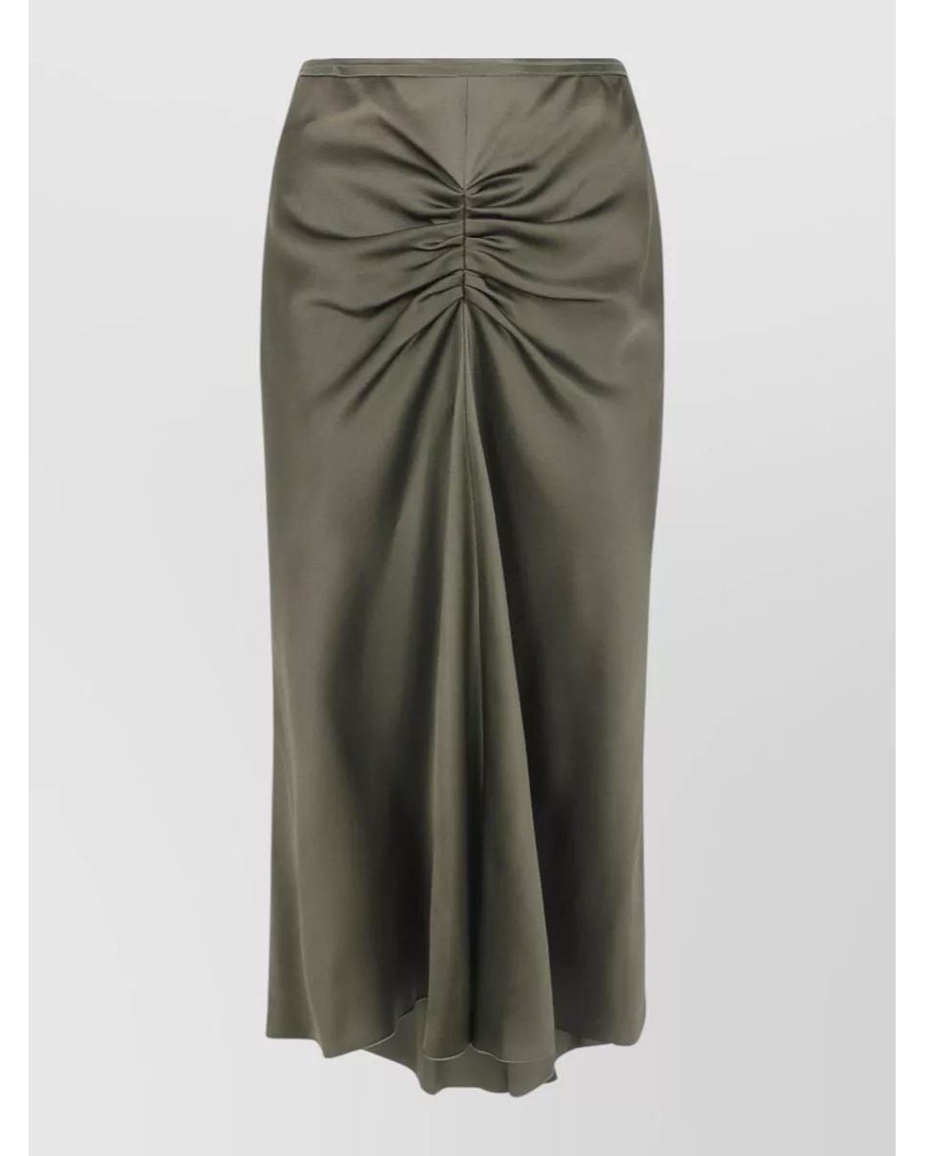 Victoria Beckham Green High-Waisted Skirt