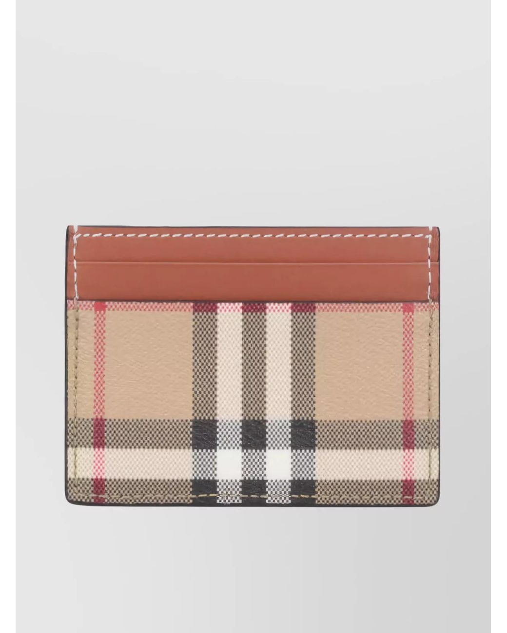 Burberry Natural Check Canvas Card Holder