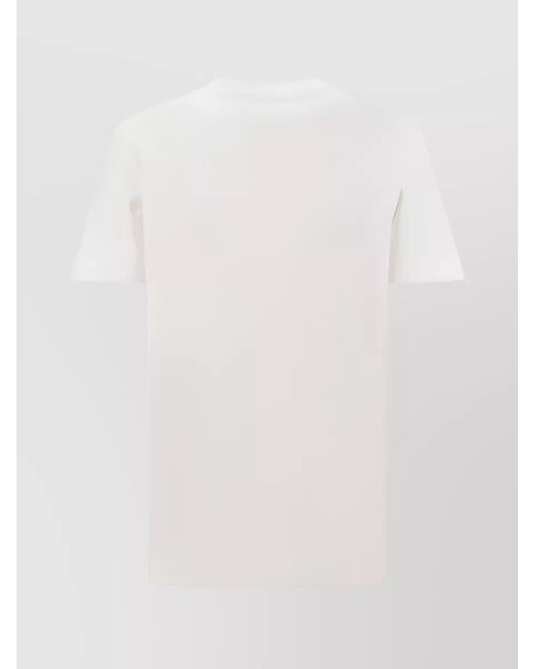 Golden Goose Deluxe Brand White Cotton Logo Print Short-Sleeve T-Shirt