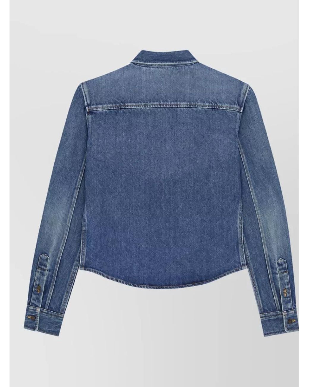Saint Laurent Blue Denim Shirt