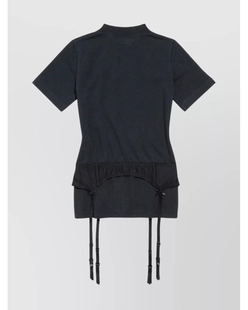Balenciaga Black Ribbed Slim-Fit T-Shirt