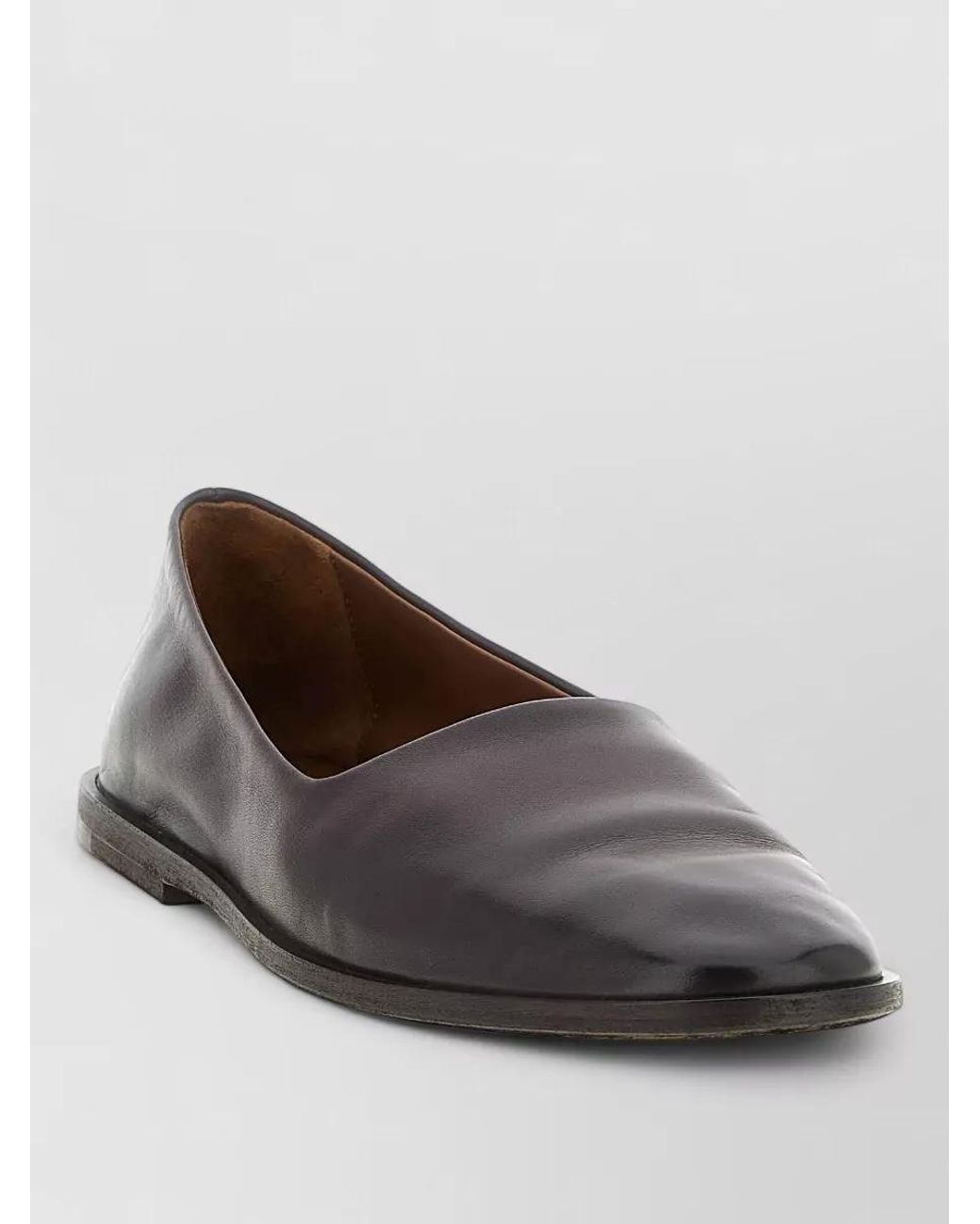 Marsèll Brown Leather Slip-On Loafers