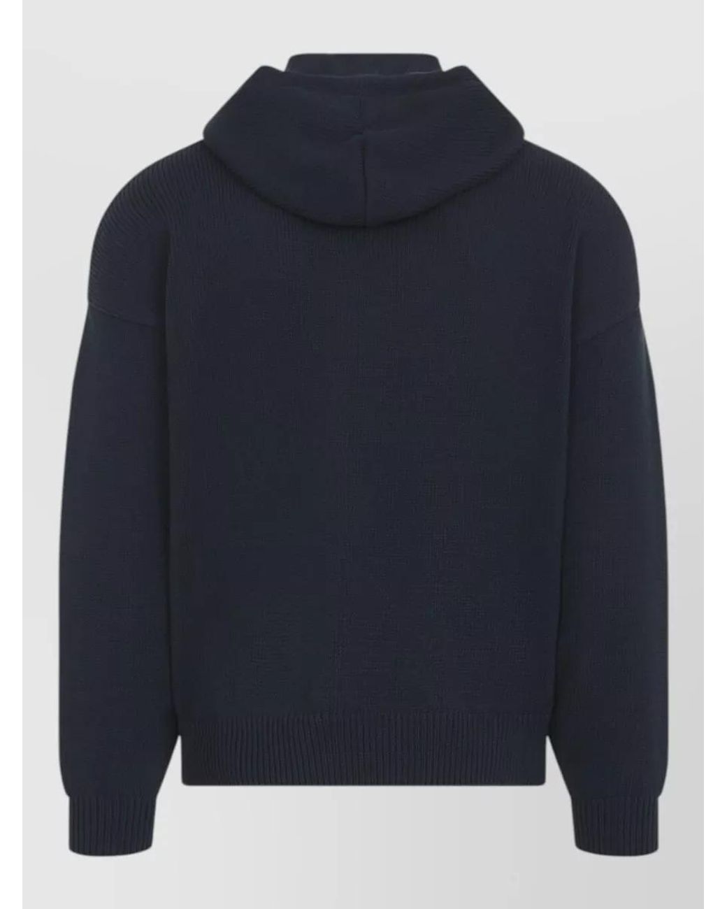 Céline Blue Knit Hoodie for men