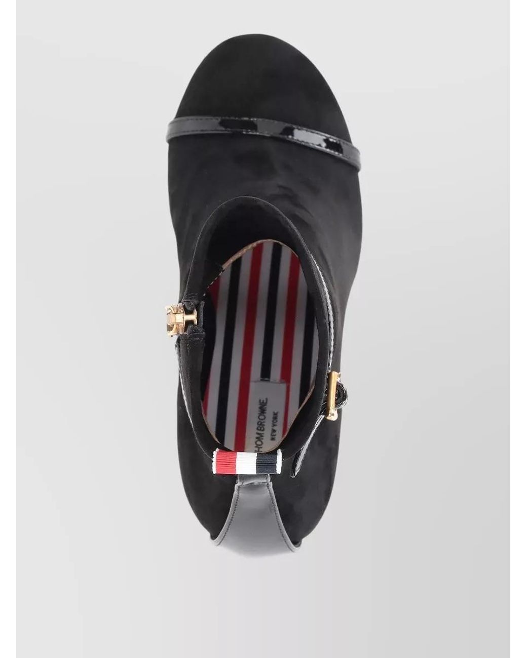 Thom Browne Black Leather Ankle Boots