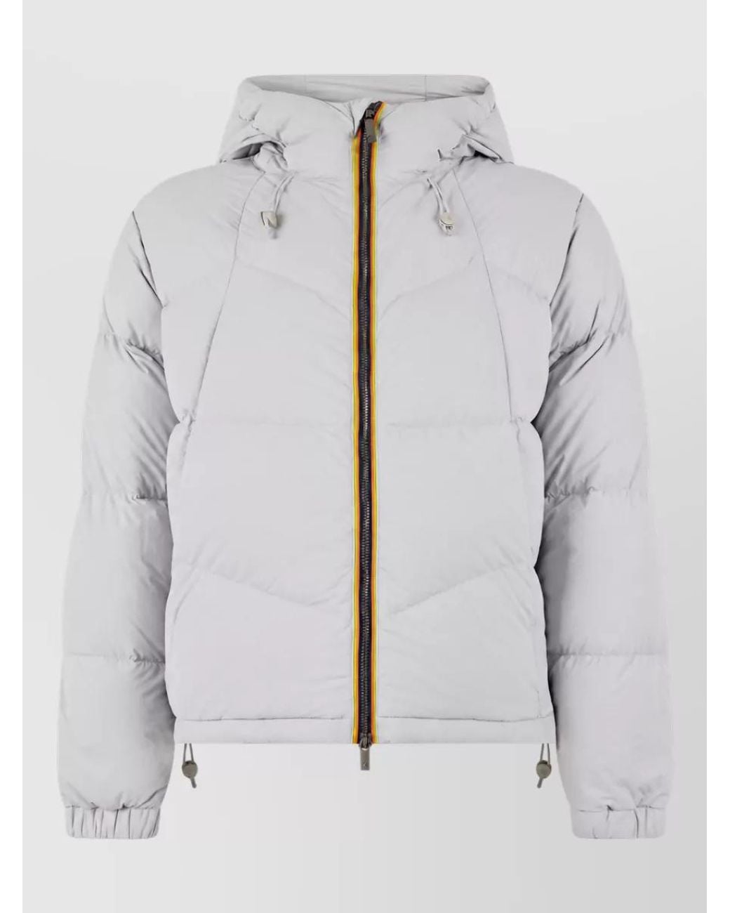 K-Way Gray Hooded Padded Jacket for men
