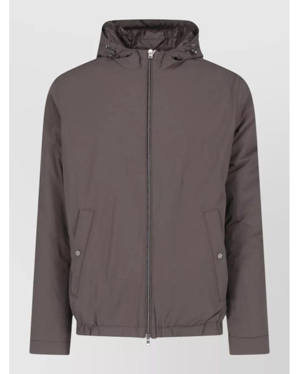 Herno Gray Raincoat for men