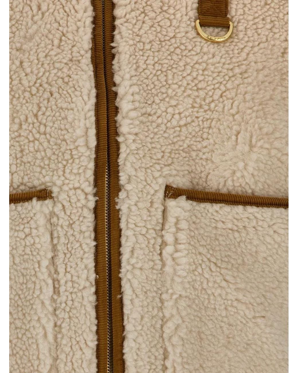 Barbour Natural Faux Fur Coat
