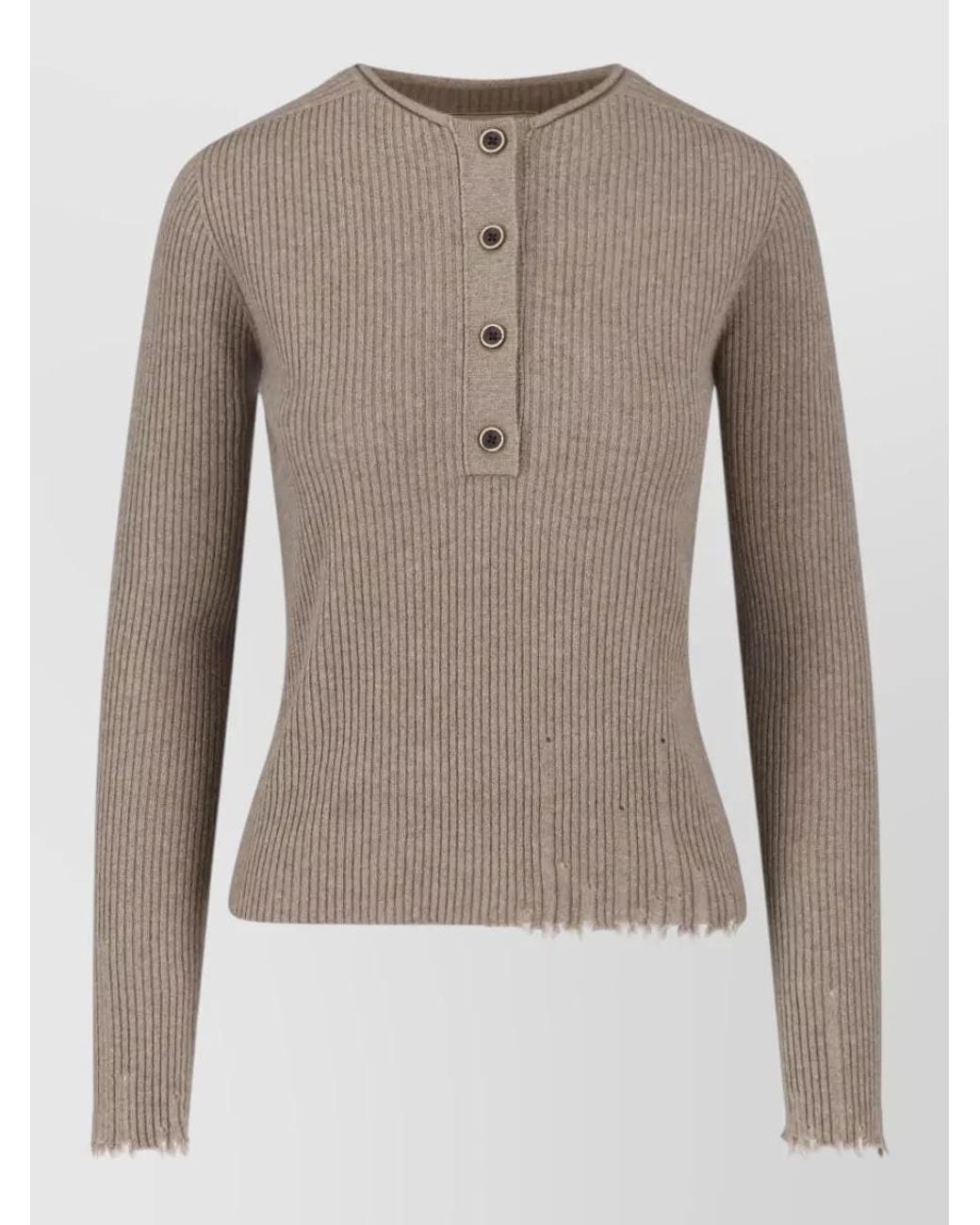 Uma Wang Multicolor Cashmere Crewneck Sweatshirt