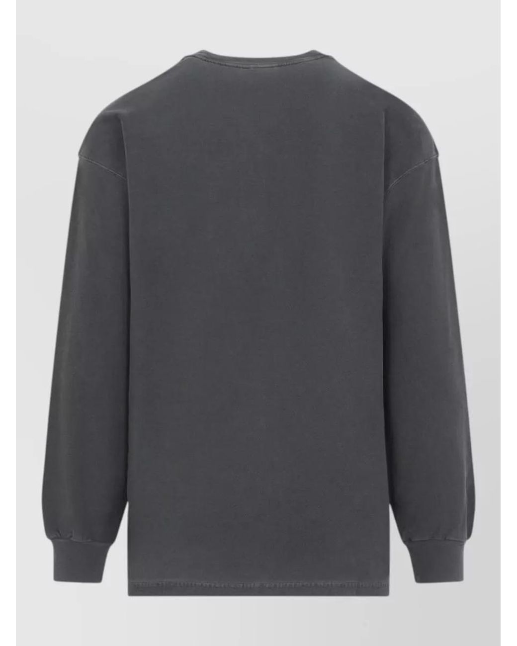 Carhartt Gray Organic Cotton Long-Sleeve Loose-Fit Crew-Neck T-Shirt for men