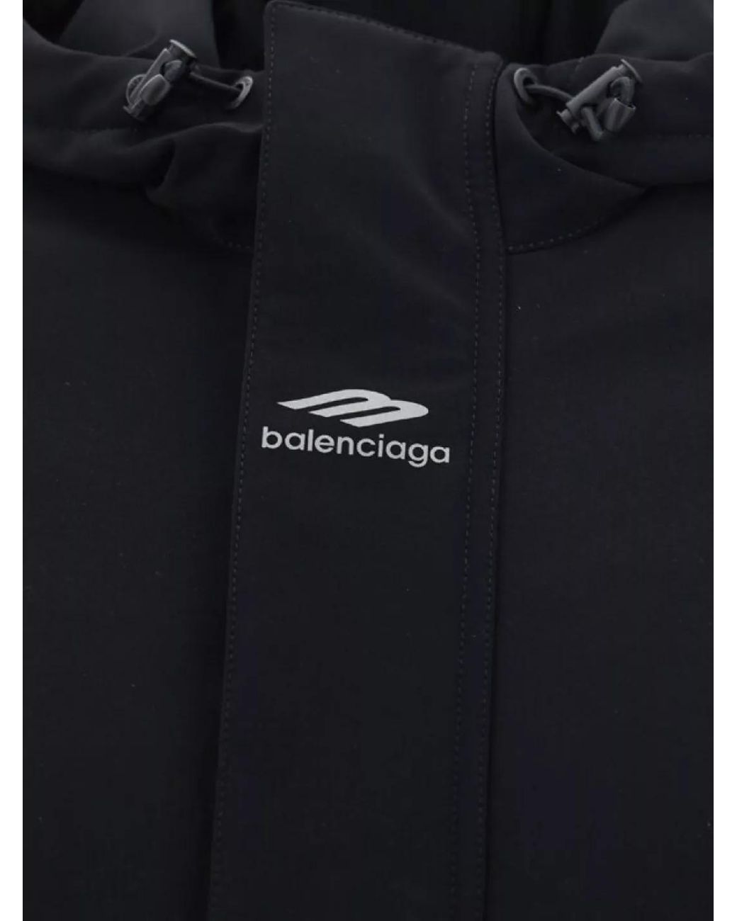 Balenciaga Blue Nylon Ski Hourglass Parka