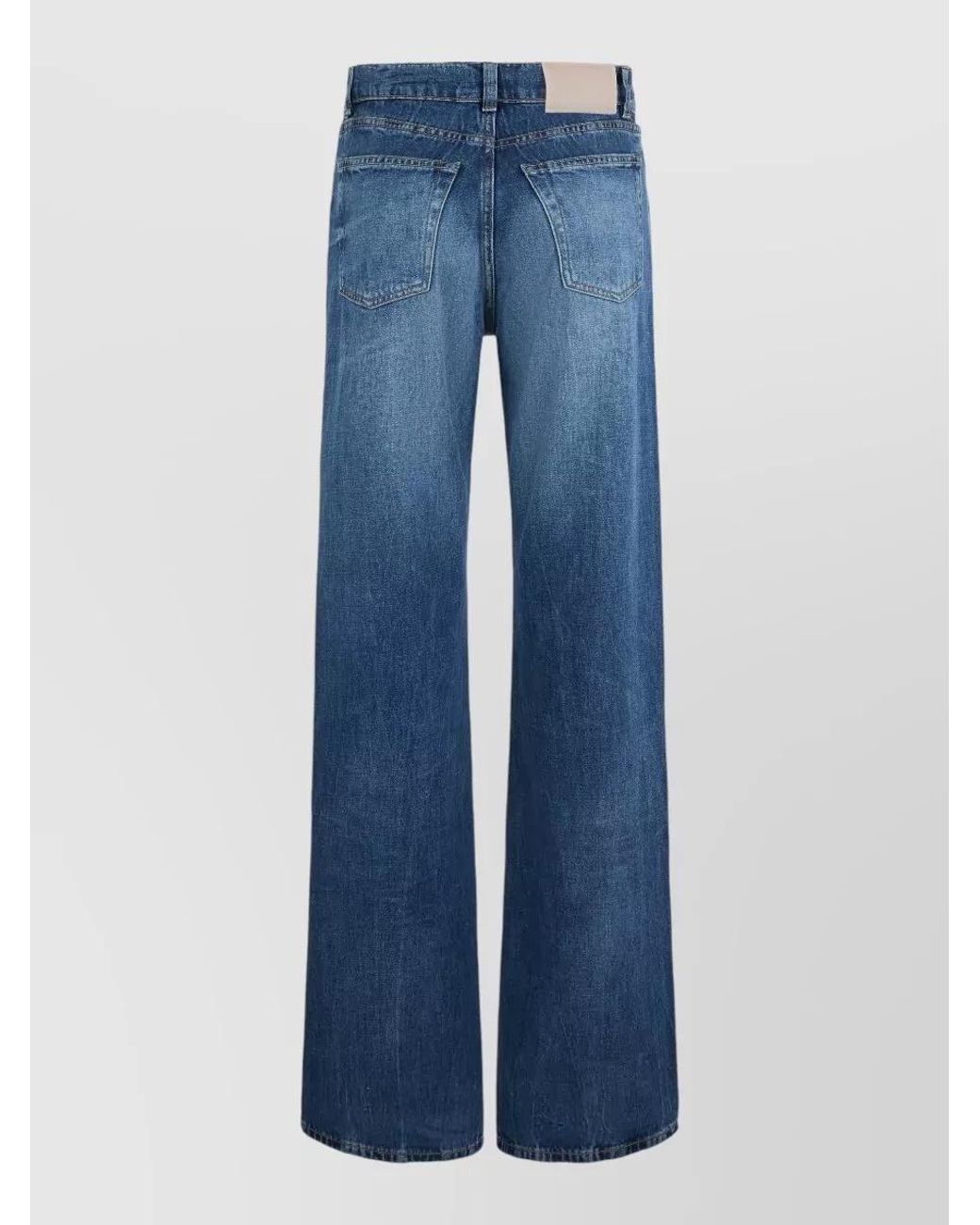 Our Legacy Blue Wide-Leg High-Rise Jeans