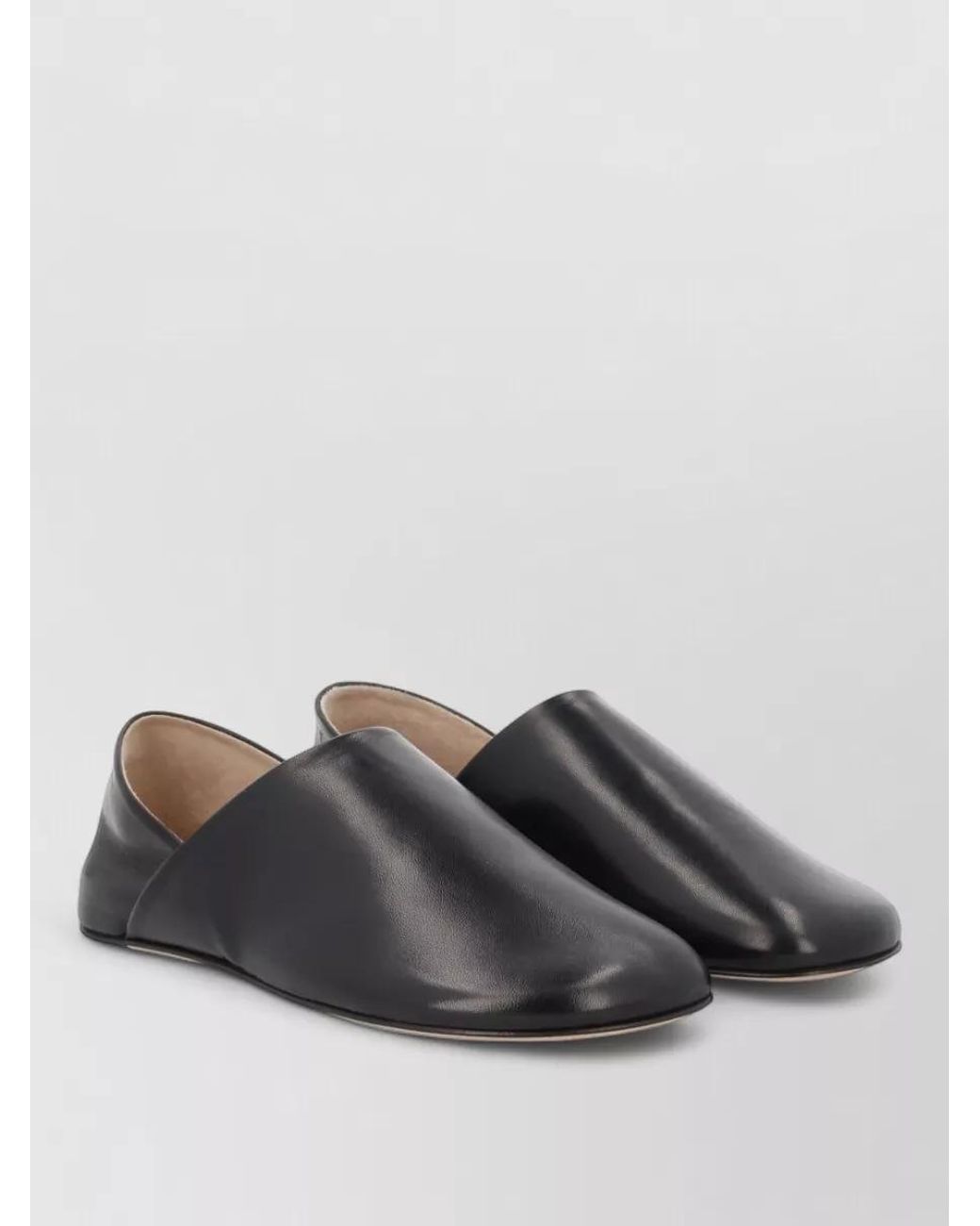 J.W. Anderson Gray Leather Slipper Loafers