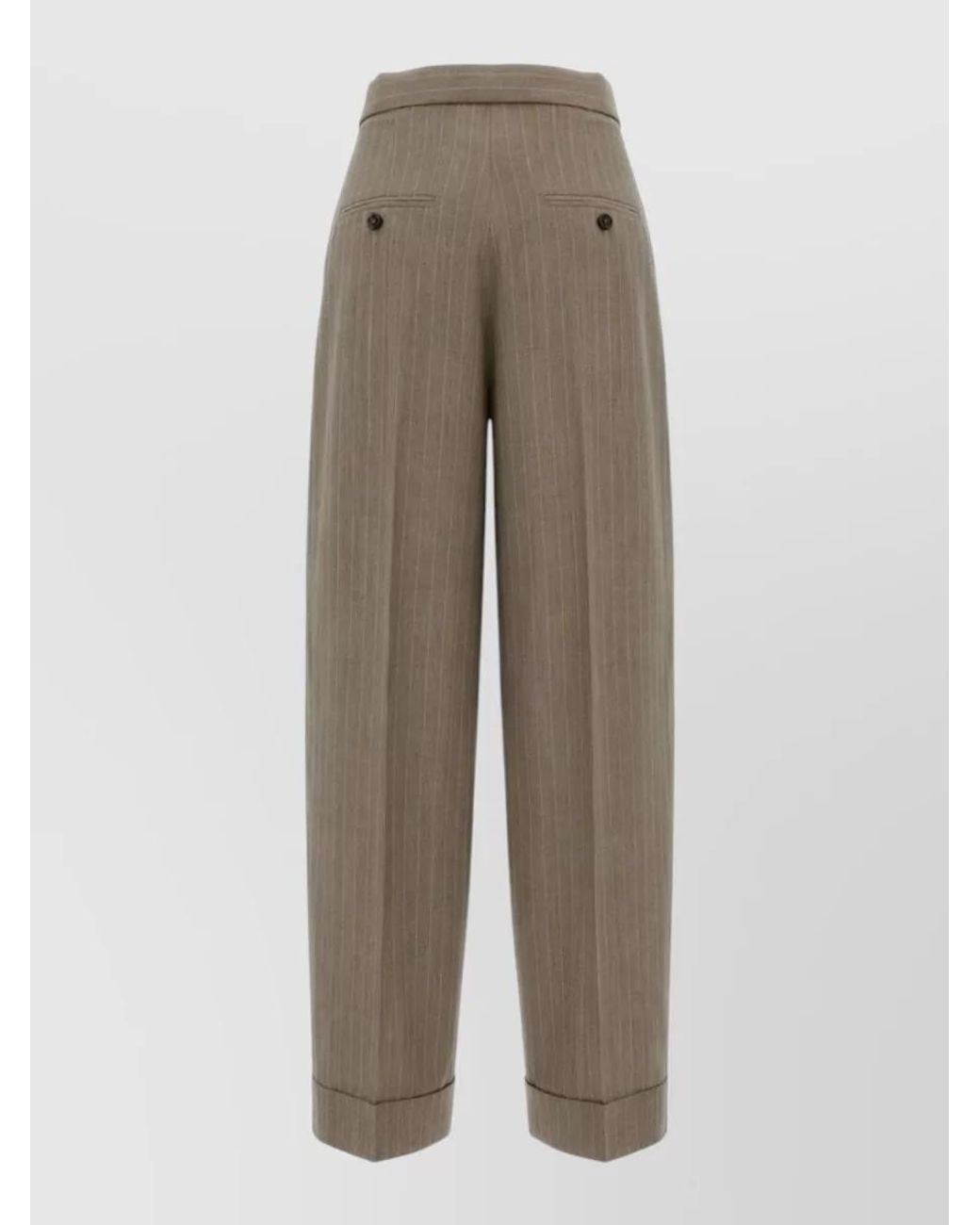 Max Mara Multicolor Pinstripe Suit Trousers