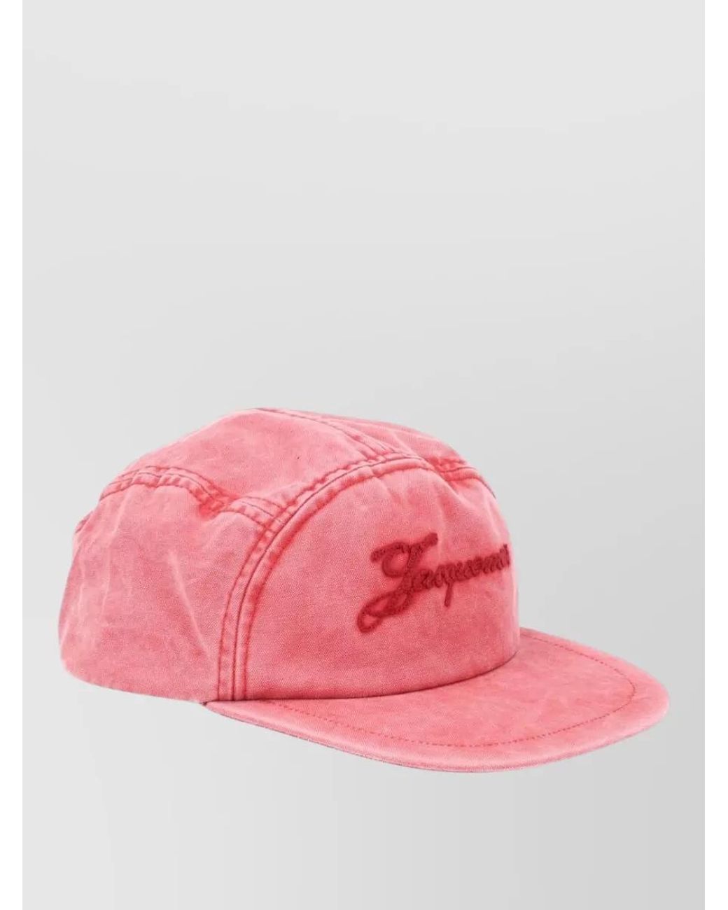 Jacquemus Pink Logo Cotton Cap
