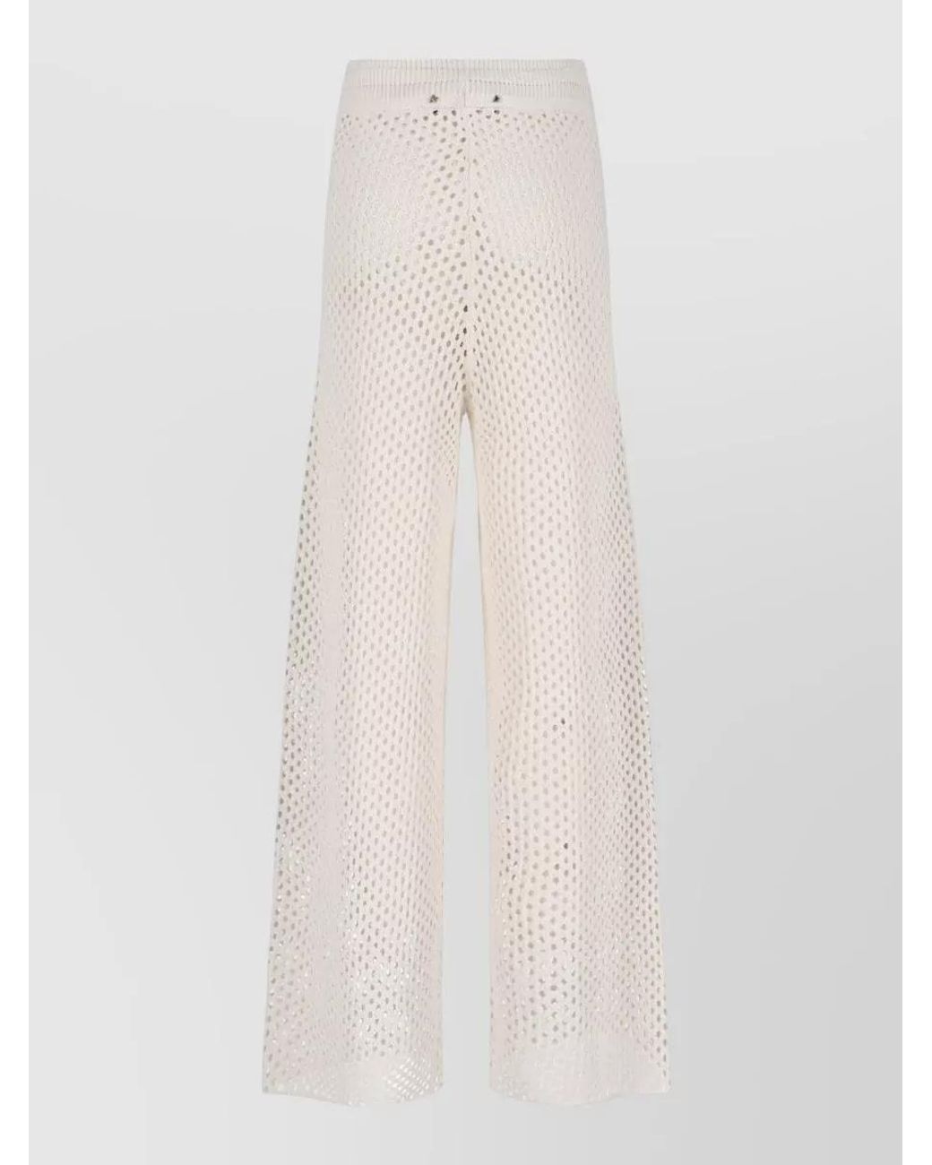 Golden Goose Deluxe Brand White Straight Wide-Leg Trousers