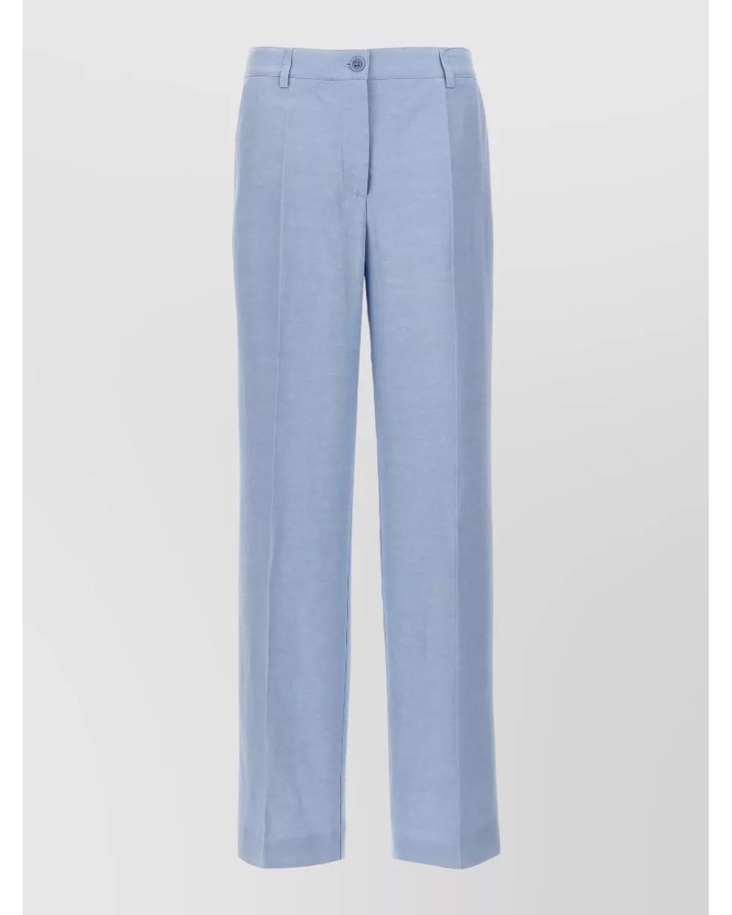 P.A.R.O.S.H. Blue Straight-Leg Trousers