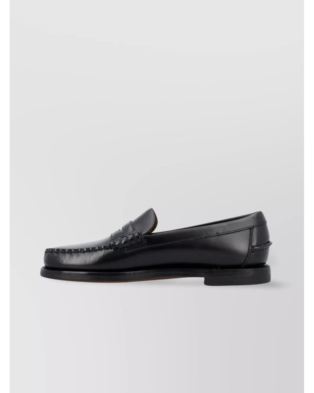 Sebago Black Leather Classic Dan Loafers