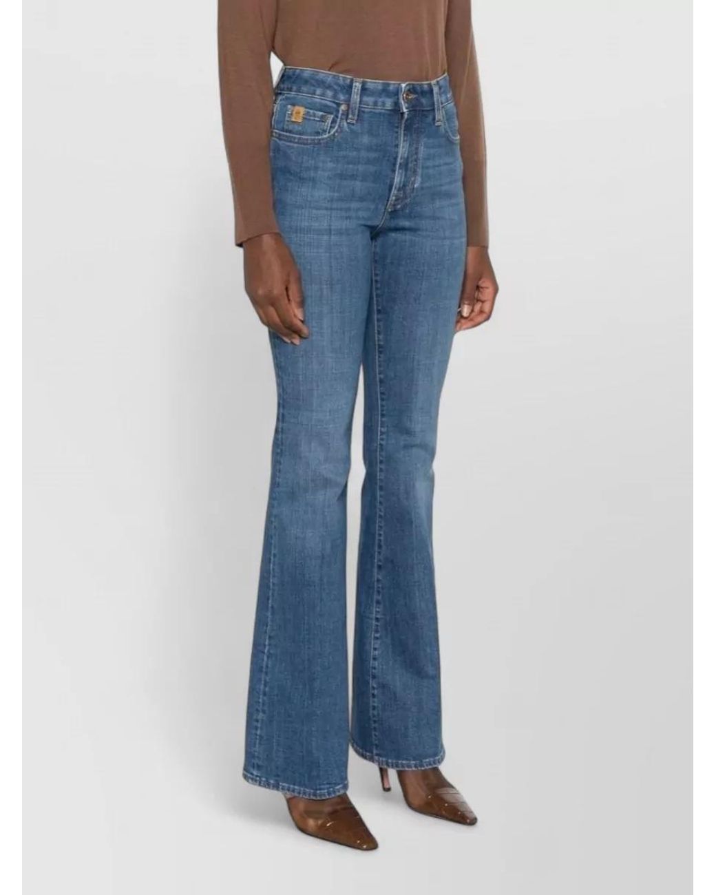 Jacob Cohen Blue Flared Denim Jeans