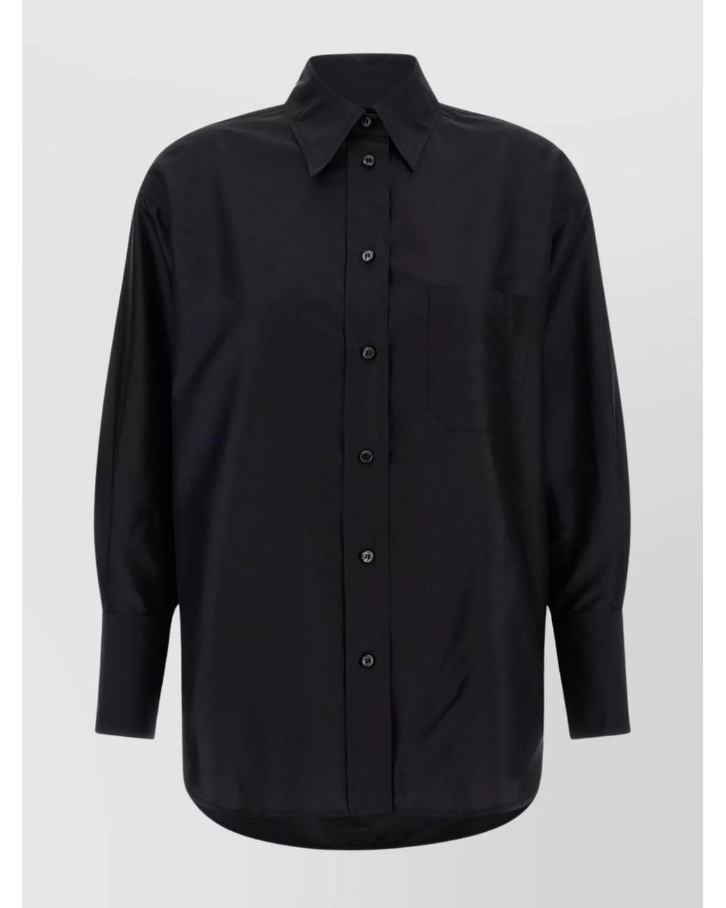 Alberto Biani Blue Silk Shirt
