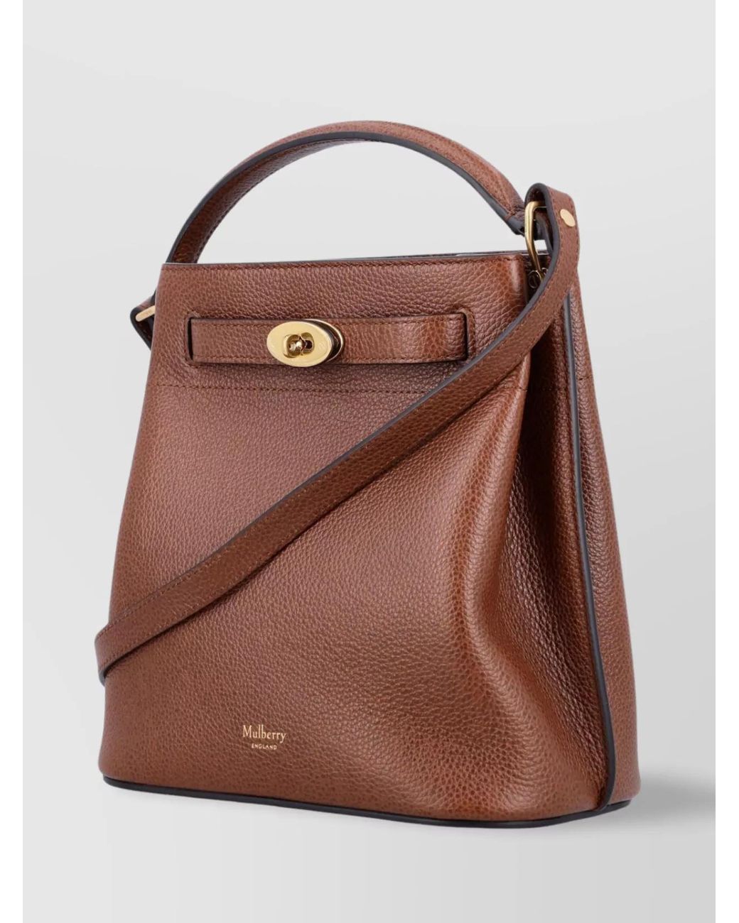 Mulberry Brown Leather Bucket Bag