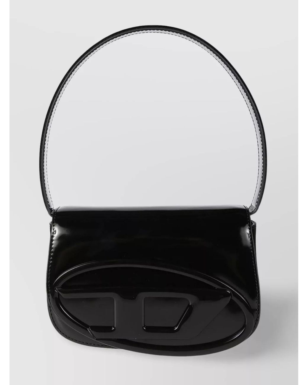 Diesel Women's Mirror Leather Shoulder Bag Grey