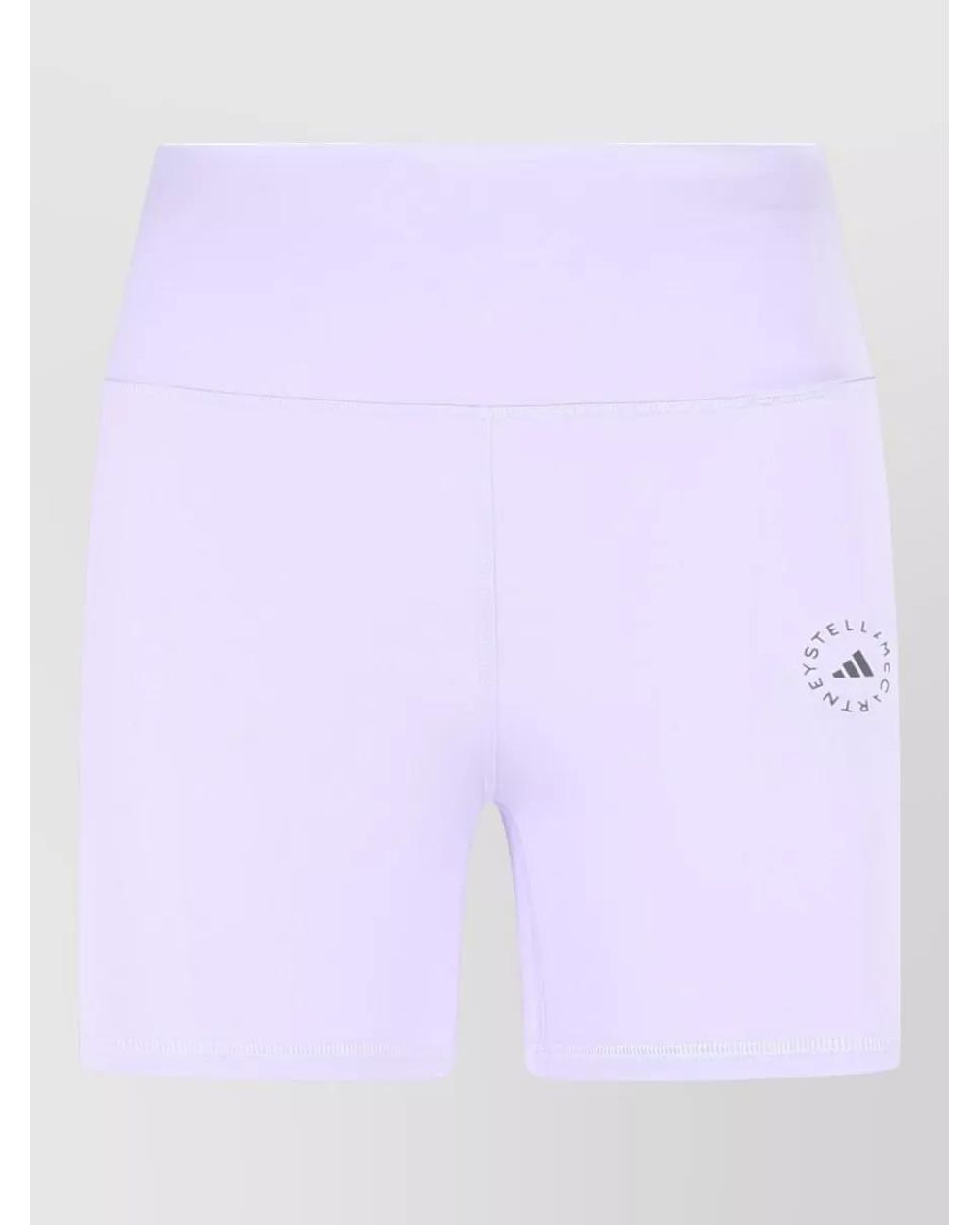 Adidas By Stella McCartney Purple High-Rise Knee-Length Shorts