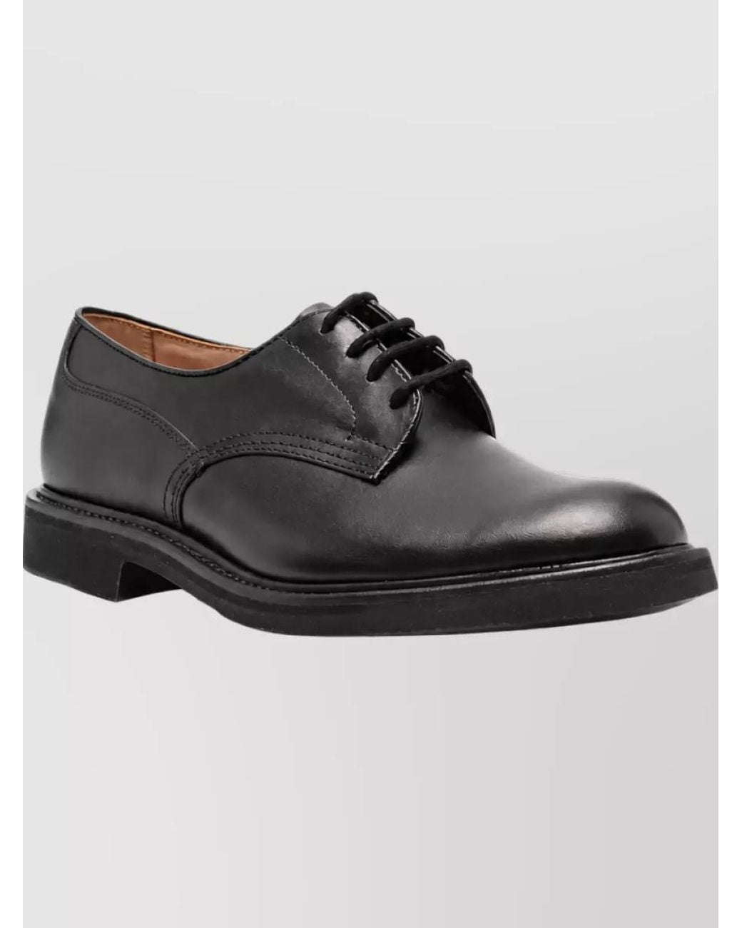 Tricker's Gray Leather Derby Shoes for men