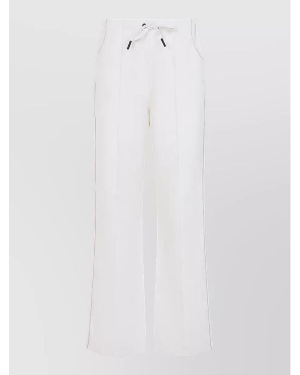 Moncler White Wide-Leg Sweatpants