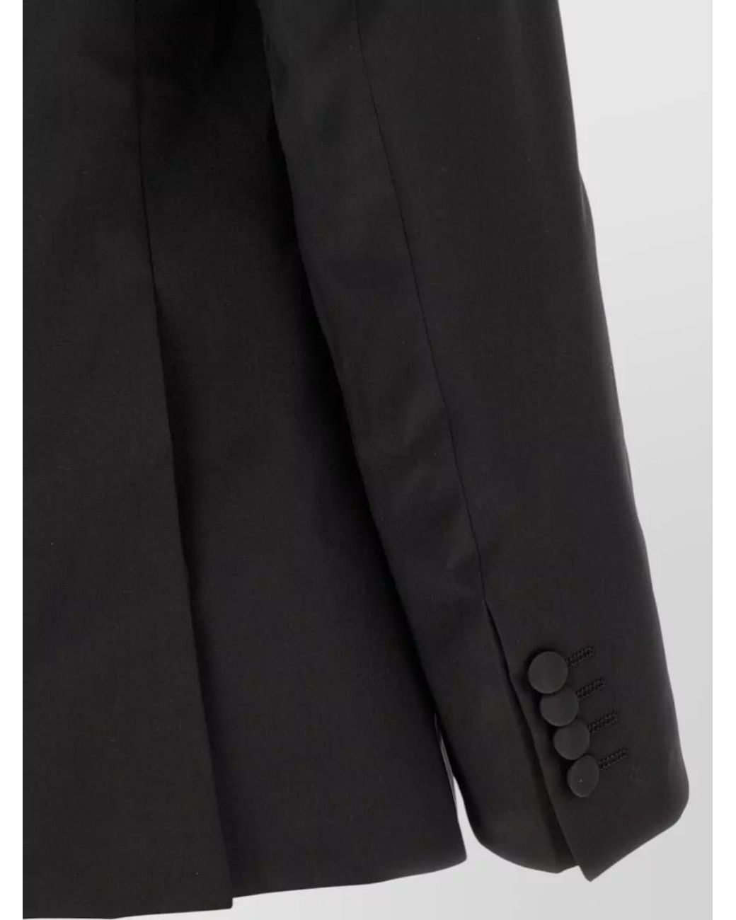 Pal Zileri Black Wool Straight-Leg Tailored Trousers for men