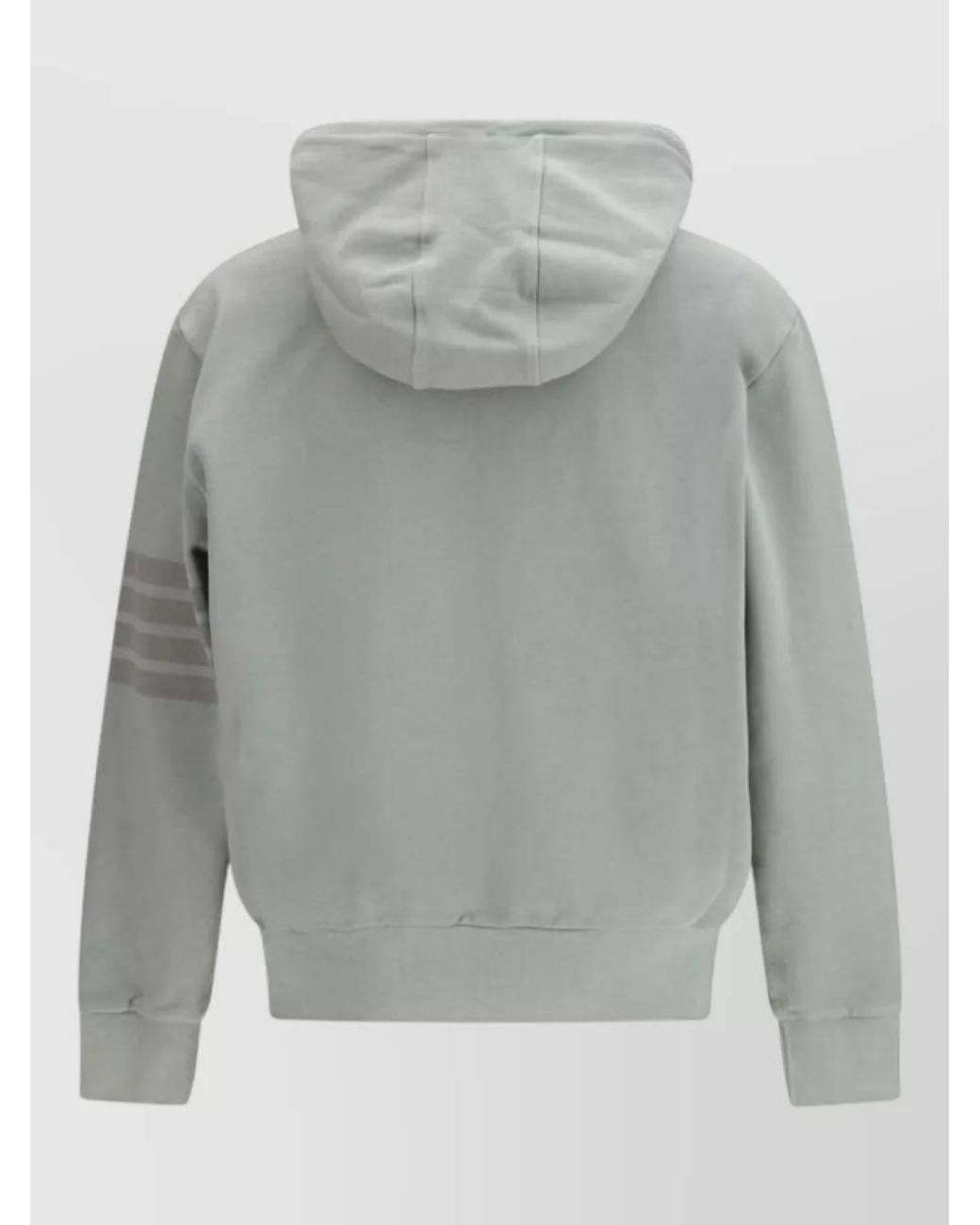 Thom Browne Gray Cotton Hoodie for men