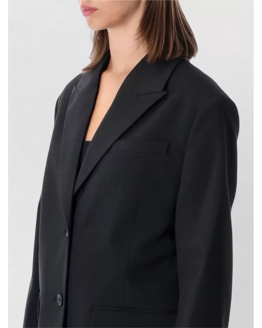 By Malene Birger Black Single-Breasted Blazer