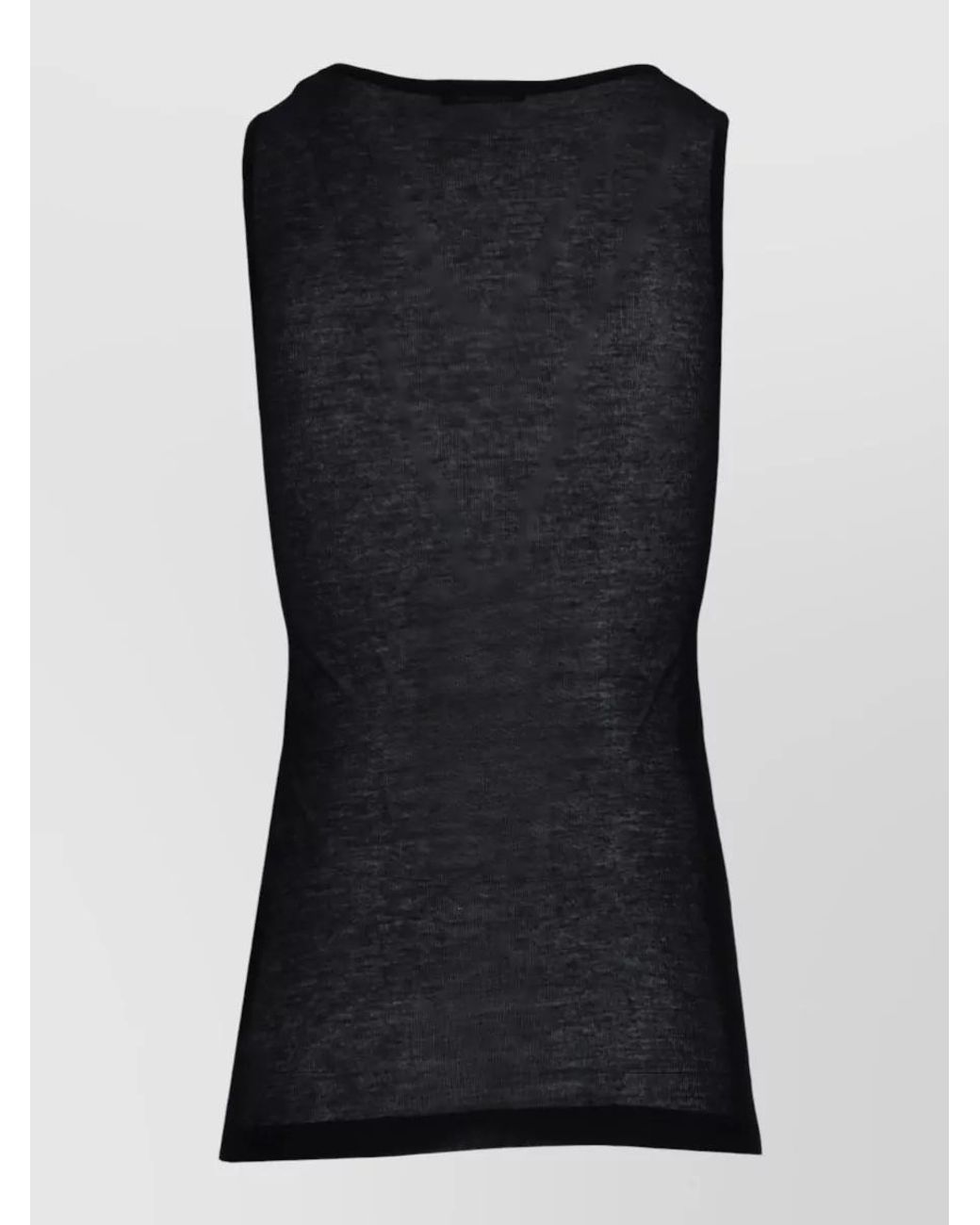 Ann Demeulemeester Black Superlight Jersey Tank Top