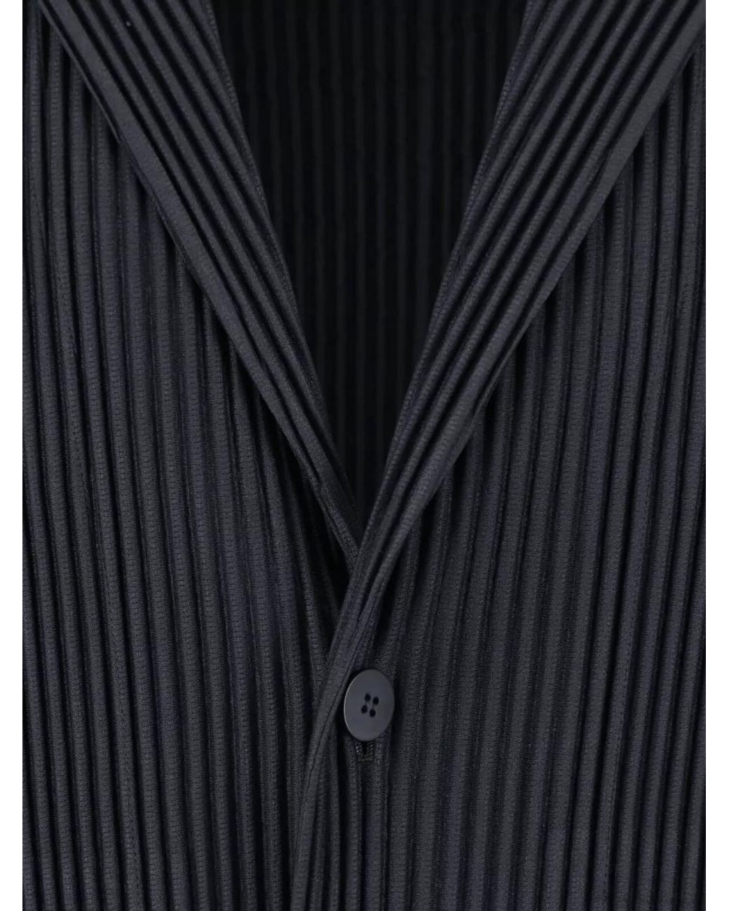 Homme Plissé Issey Miyake Blue Pleated Tailored Blazer for men
