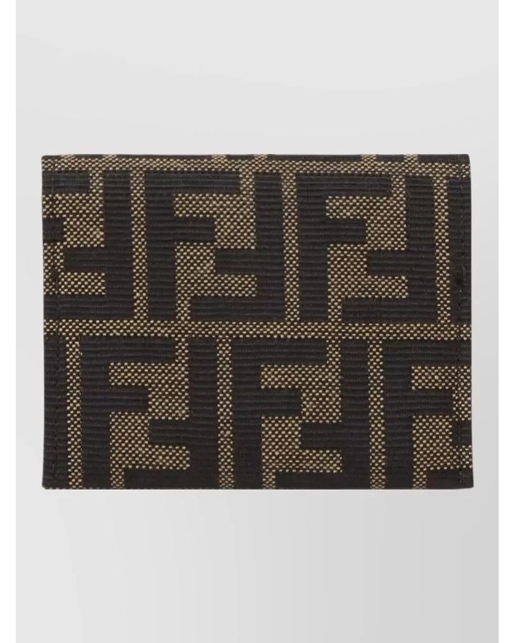 Fendi Black Jacquard Card Holder