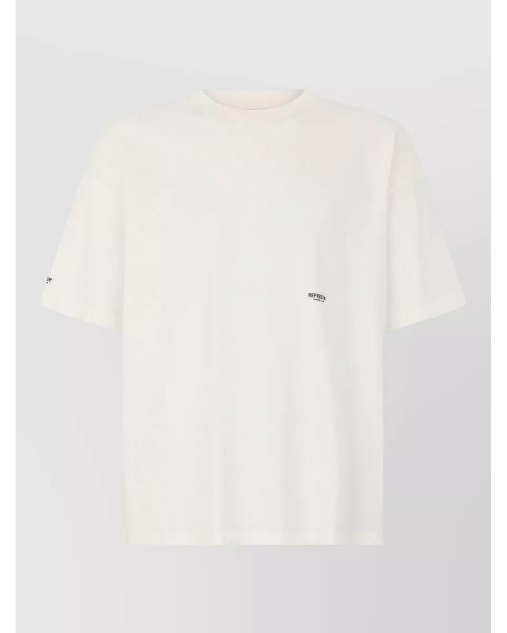 Represent Natural Cotton Ribbed Crew-Neck Short-Sleeve T-Shirt for men