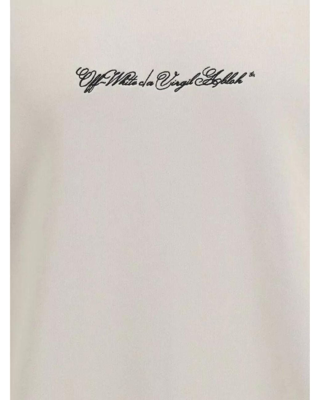 Off-White c/o Virgil Abloh White Cotton Crewneck Sweatshirt for men