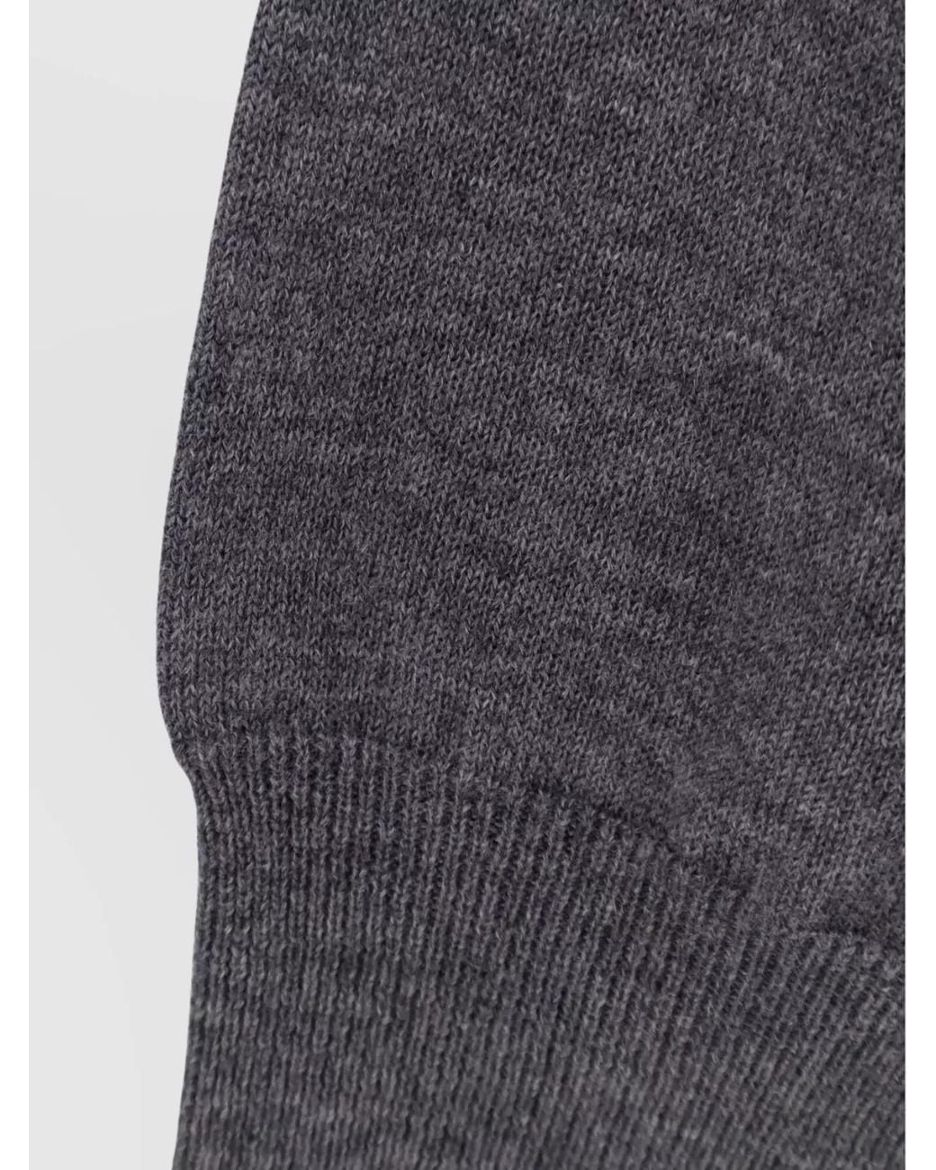 Zegna Blue Cashmere V-Neck Long-Sleeve Jumper for men