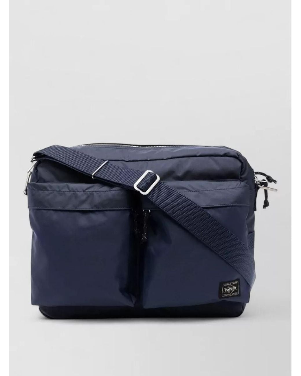 Porter-Yoshida and Co Blue Nylon Shoulder Bag for men