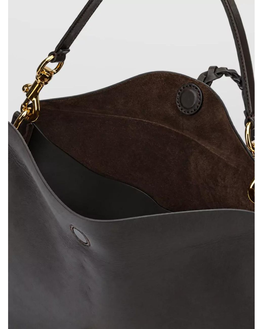 Etro Black Large Leather Tote Bag