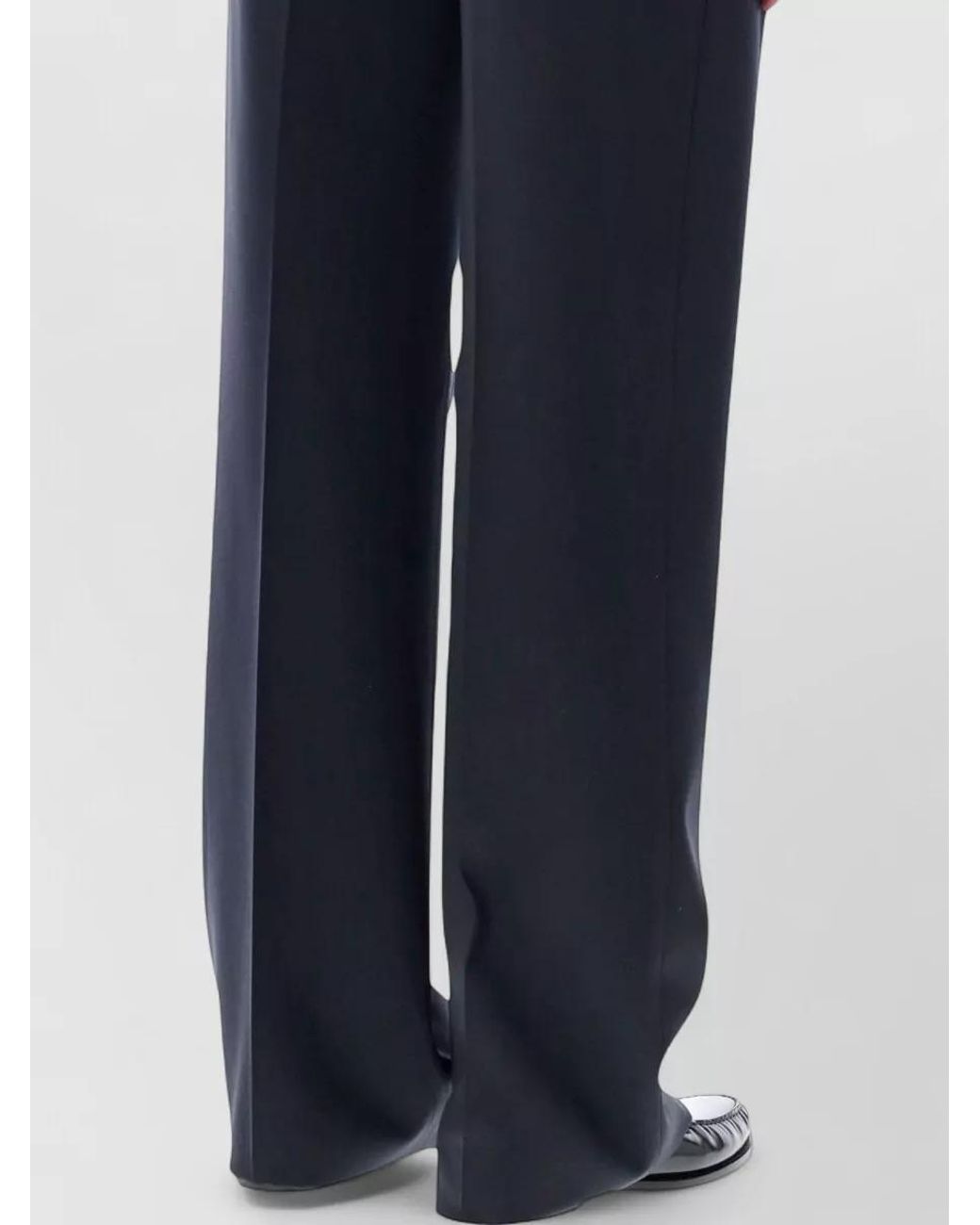 Lardini Blue Virgin Wool Pleated Regular-Fit Tailored Trousers for men